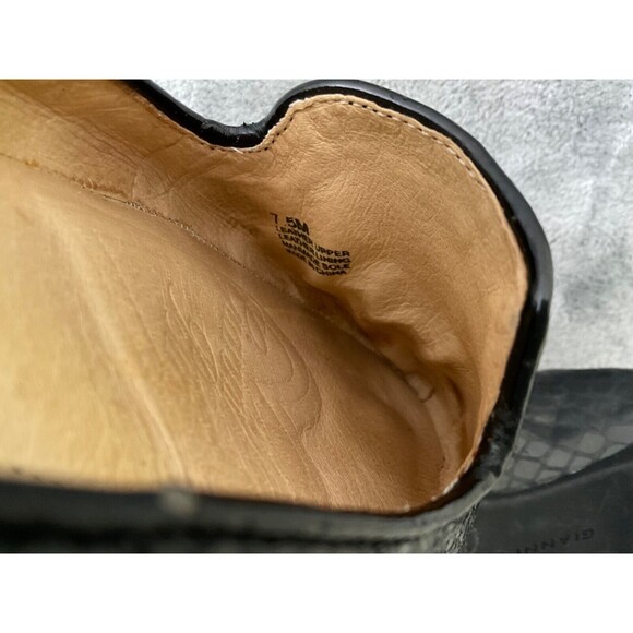Giani Bernini Leather comfort shoes Flats women’s size 7.5 two tone black/gold - Picture 12 of 12